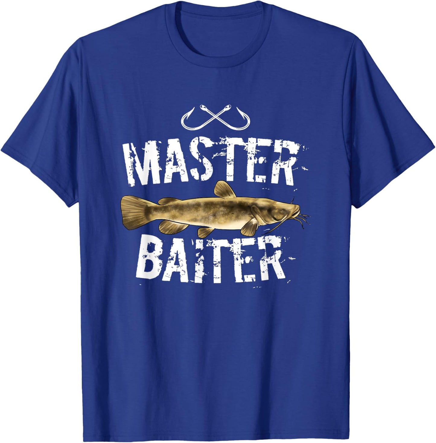 Master Baiter Funny Flathead Catfish Fishing Gifts T-Shirt - T-Shirt | Royal