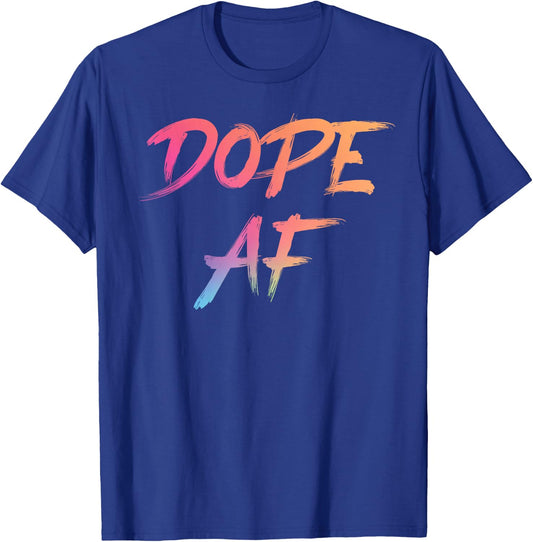 Dope AF Urban Streetwear Respect The Drip Dope AF T-Shirt - T-Shirt | Royal