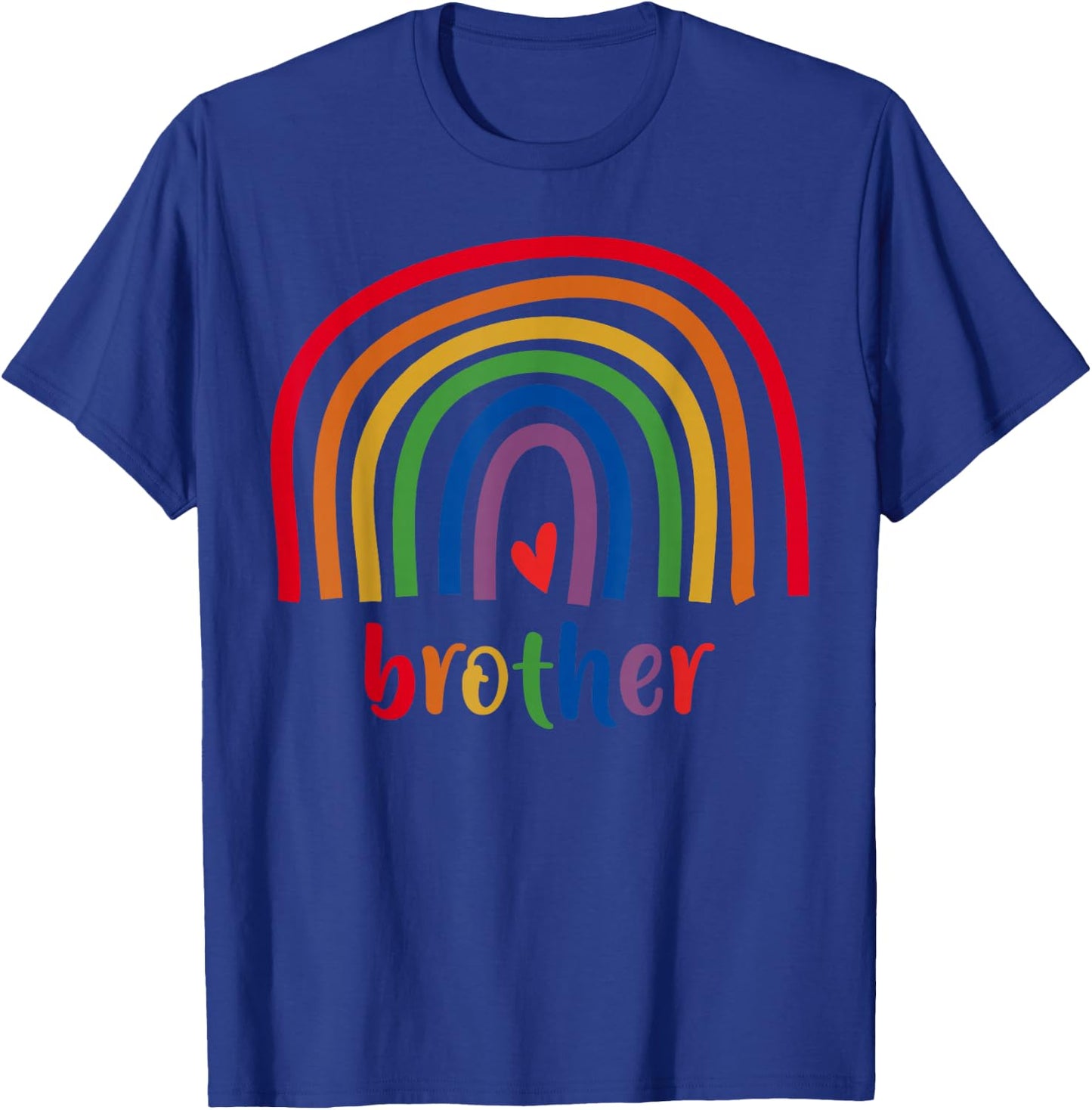 Brother Rainbow Gifts Men Family Matching Birthday T-Shirt - T-Shirt | Royal
