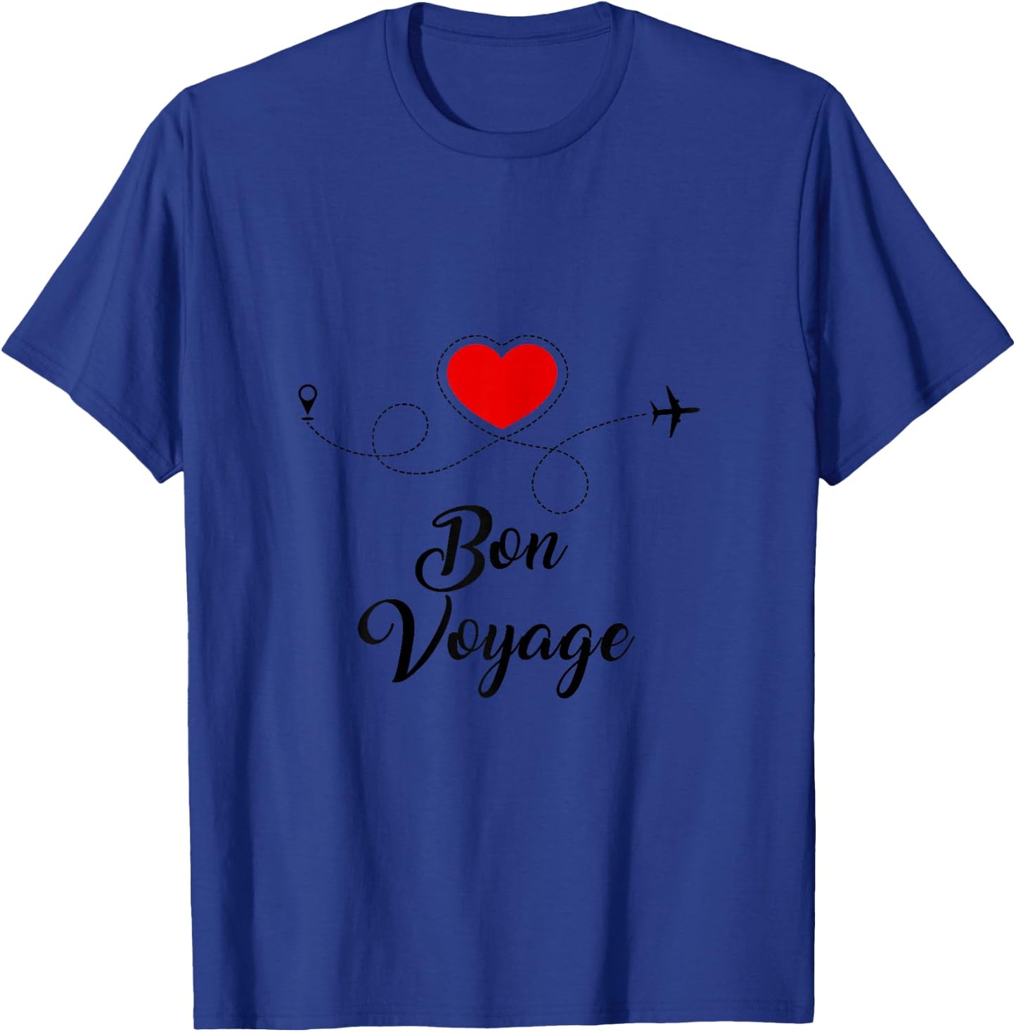 Casual Flight Travel Vacation Cruise Trip Bon Voyage T-Shirt - T-Shirt | Royal
