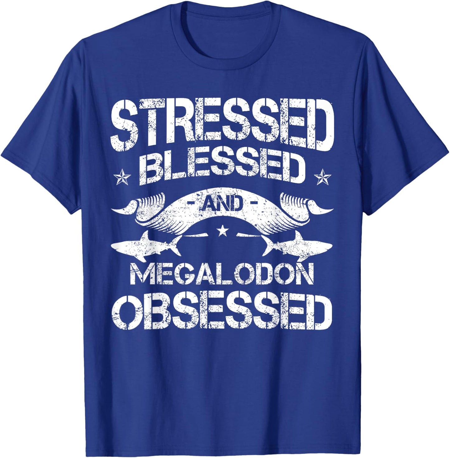 Megalodon Lover Megatooth Shark Largest Extinct Species T-Shirt - T-Shirt | Royal