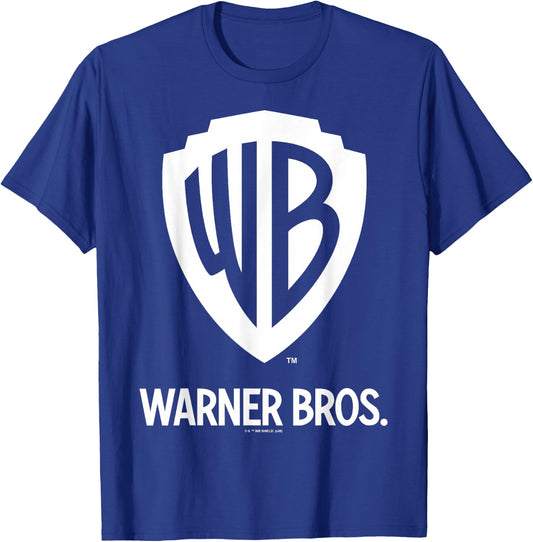 Warner Brothers WB Blue Logo C1 Small T-Shirt - T-Shirt | Royal
