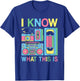 I Know What This Is 80s 90s Party Outfit Men Women Kids T-Shirt - T-Shirt | Royal