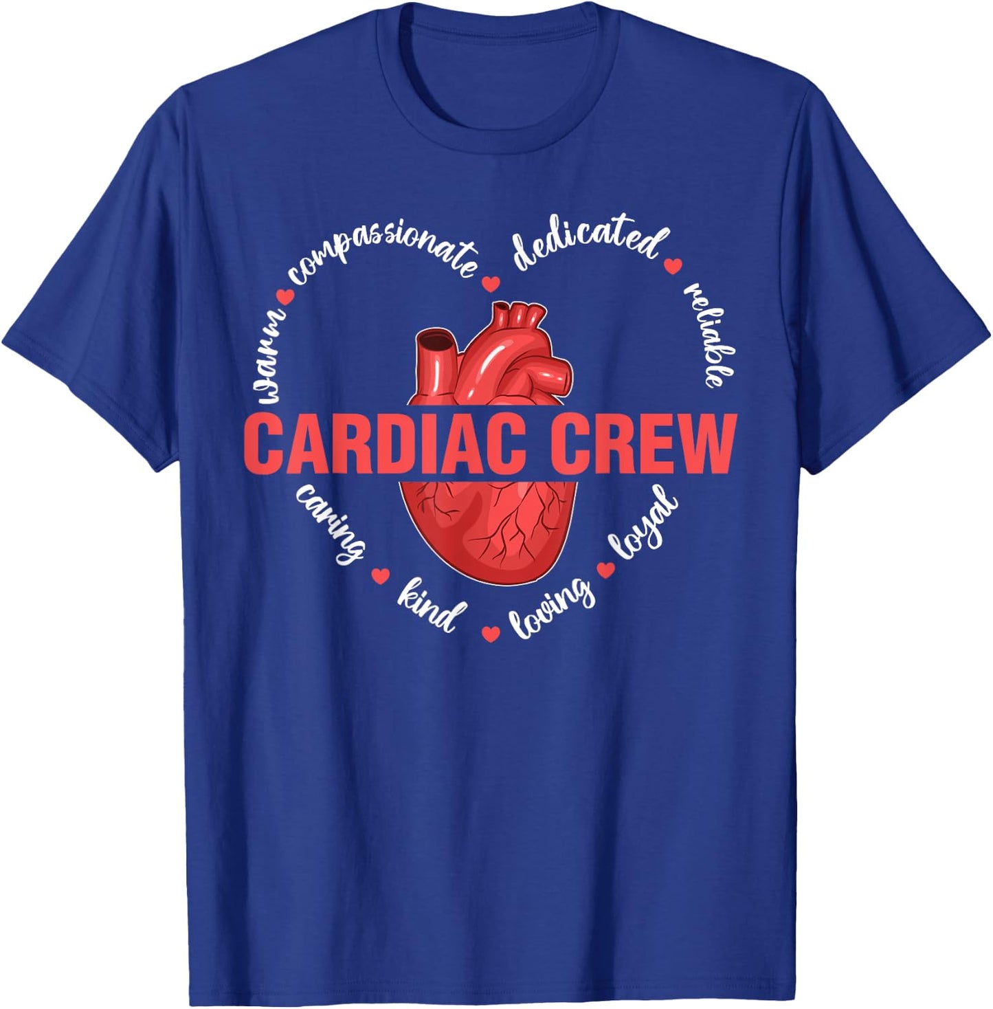 Cardiac Crew Cardiology Cardiologist Heart Doctor Graphic T-Shirt - T-Shirt | Royal