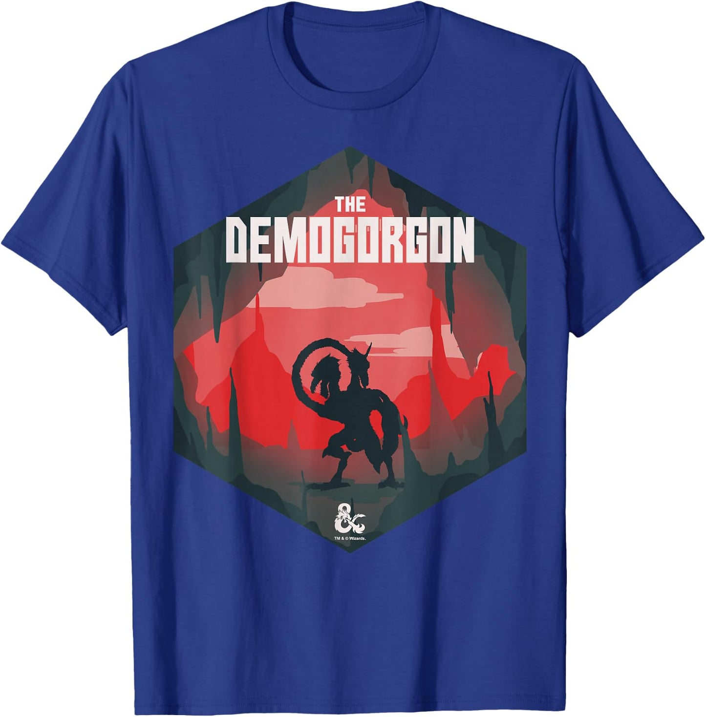 Dungeons & Dragons The Demogorgon Silhouette T-Shirt - T-Shirt | Royal