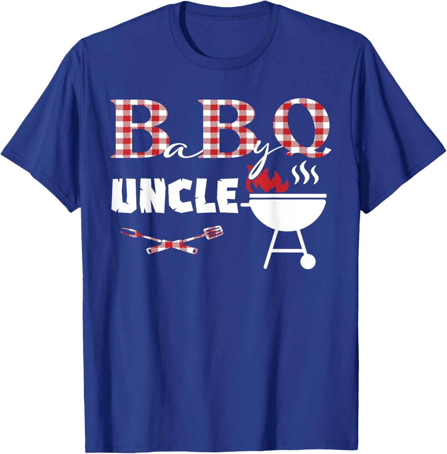 Baby BBQ Uncle Shower Birthday Party Family Matching T-Shirt - T-Shirt | Royal