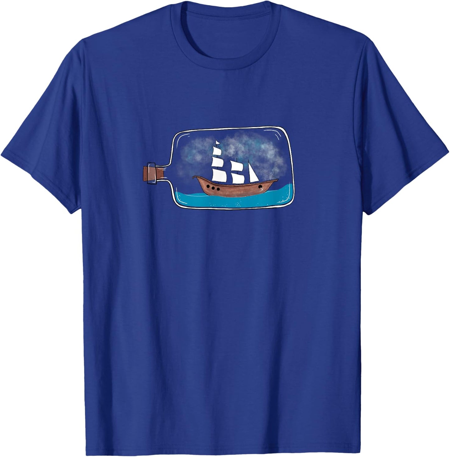 Ship in a Bottle T-Shirt - T-Shirt | Royal