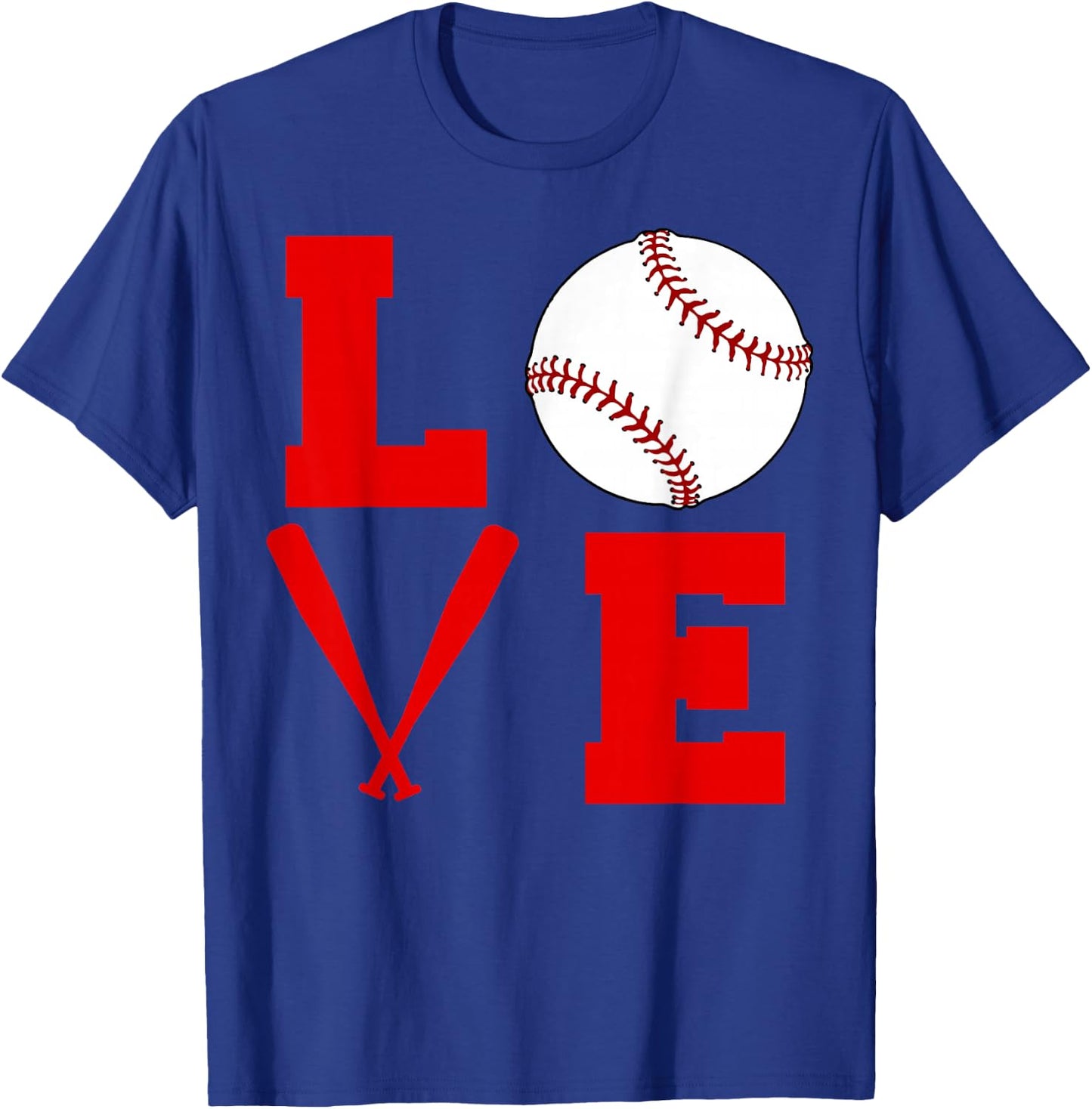 I Love Baseball T-Shirt - T-Shirt | Royal