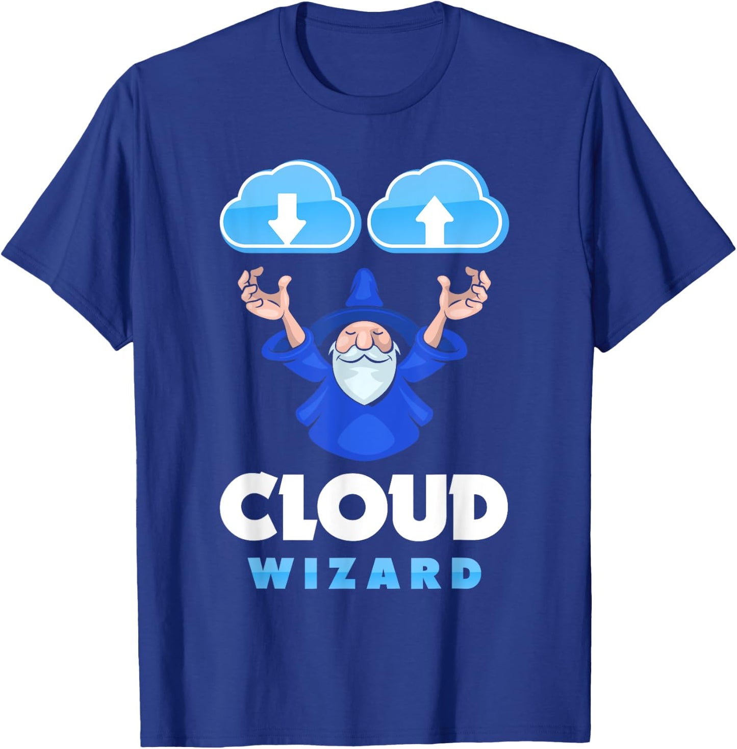 DevOps Engineer Cloud Computing Cloud Wizard Funny T-Shirt - T-Shirt | Royal
