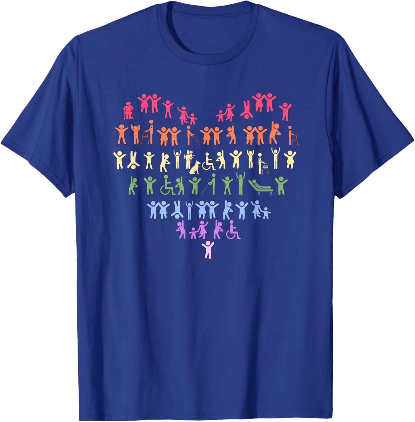 Wheelchair, Quadriplegic, Paraplegic, Disability, Handicap T-Shirt - T-Shirt | Royal