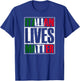Italian Lives Matter Proud Italian Flag Italian Italia Gift T-Shirt - T-Shirt | Royal