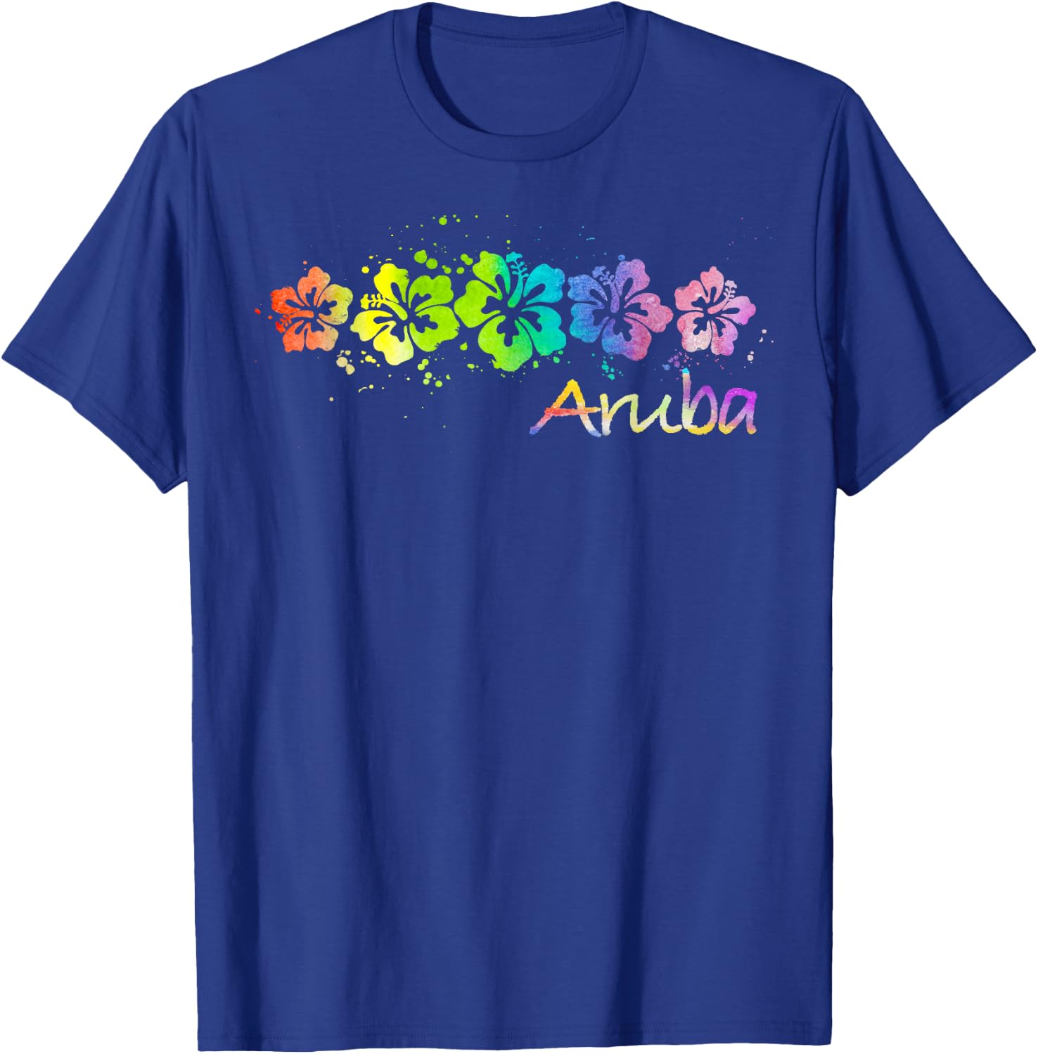 Aruba Watercolor Beach & Surf T-Shirt - T-Shirt | Royal