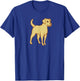 Yellow Lab Labrador Retriever Cute Dog Old Yeller Mastador Men Women Kids T-Shirt - T-Shirt | Royal