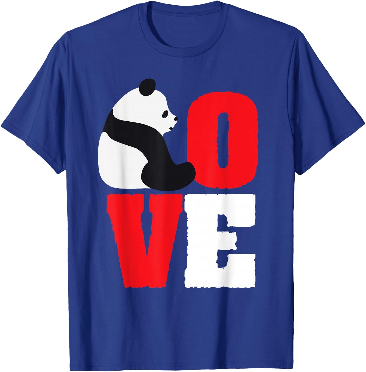 Panda Bear Shirt Black And White Panda Love T-Shirt - T-Shirt | Royal