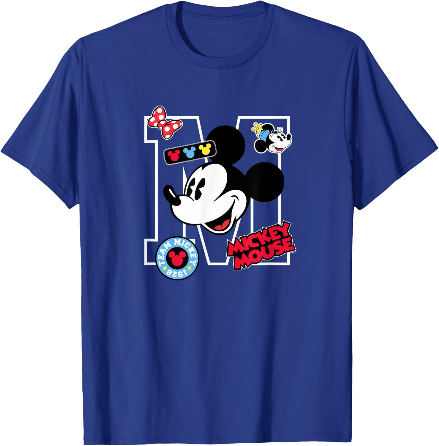 Disney - Mickey Big M Mickey Mouse T-Shirt - T-Shirt | Royal
