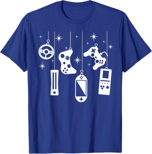Gamer Christmas Video Game Controller Xmas Gaming Pajama T-Shirt - T-Shirt | Royal