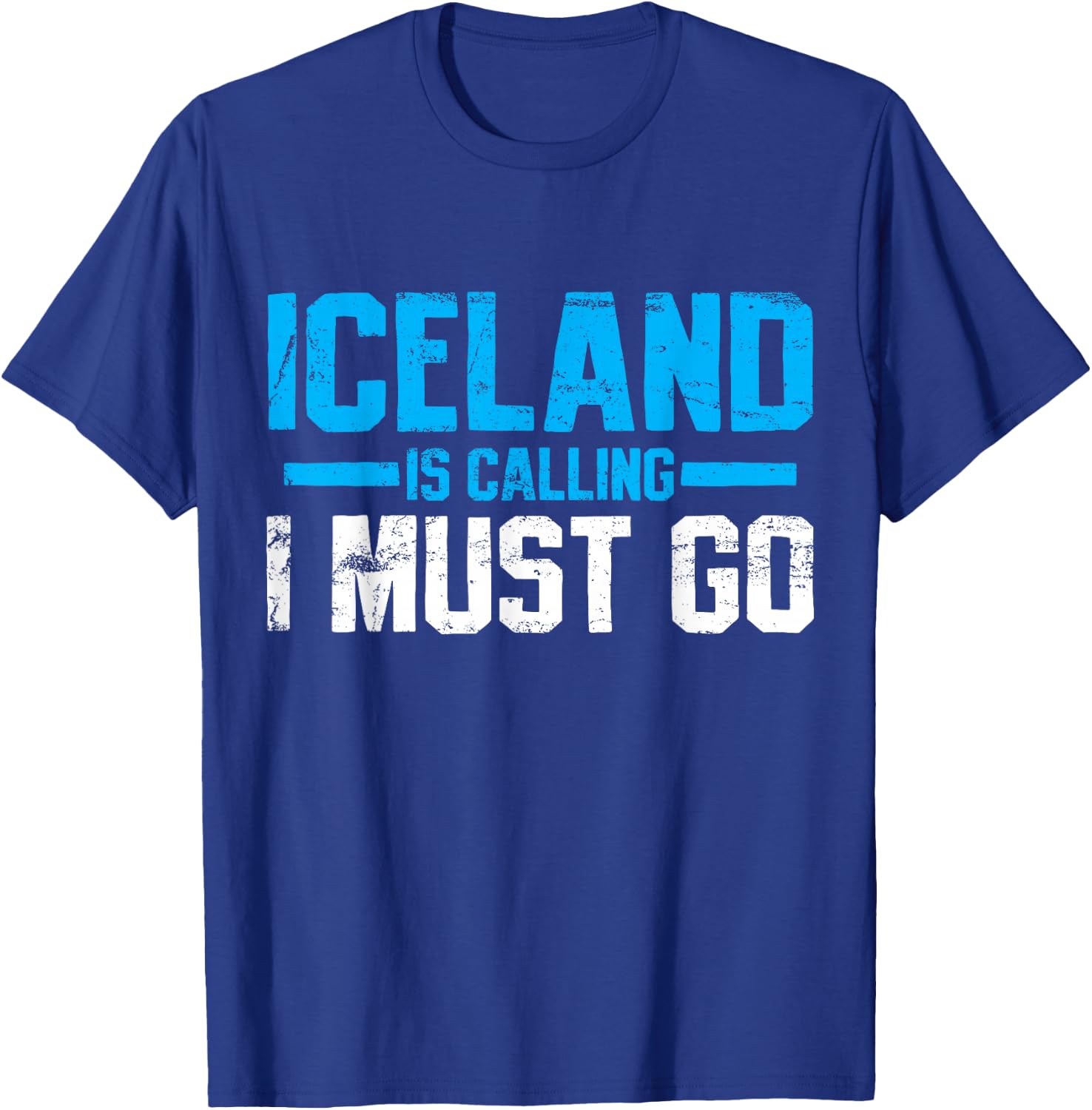 Iceland Icelandic Travel Souvenir Funny Vintage Gift T-Shirt - T-Shirt | Royal