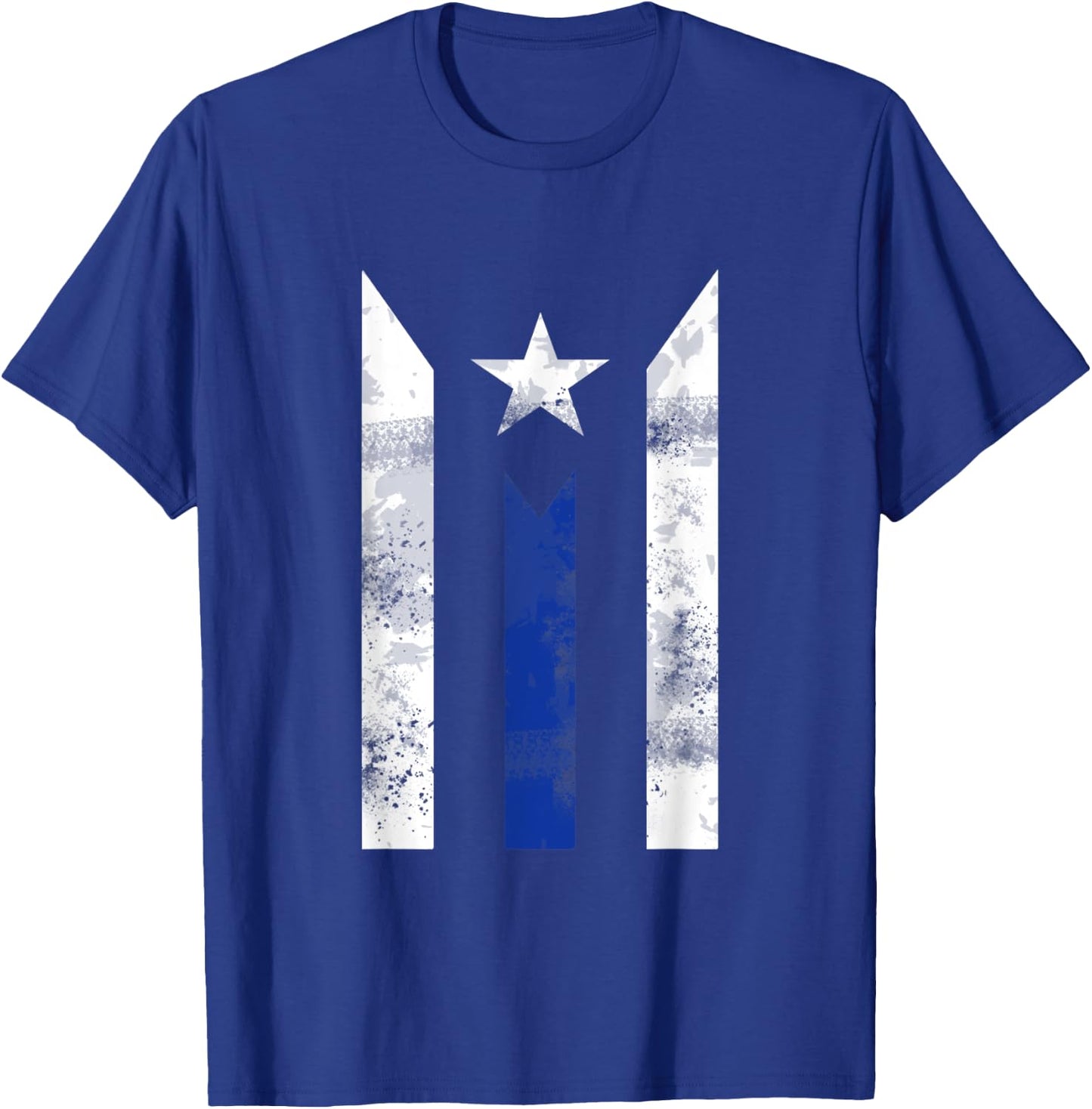 Thin Blue Line Puerto Rican Police Puerto Rico Flag Gift T-Shirt - T-Shirt | Royal