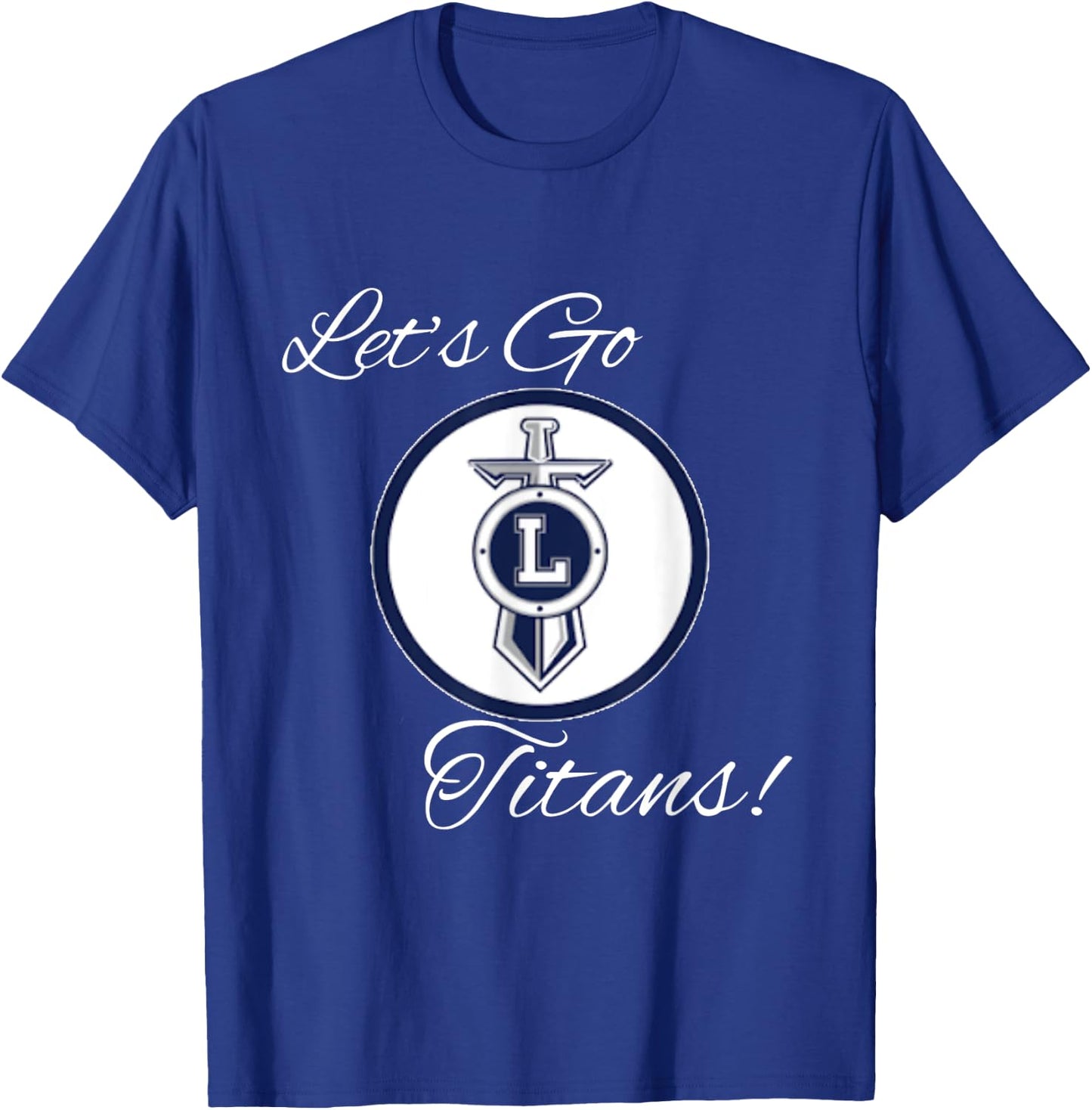 Titans Sports, Football, Baseball, Basketball. Grey T-Shirt - T-Shirt | Royal