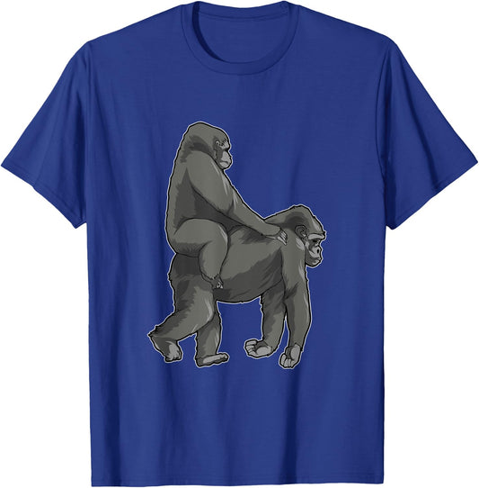 Ride Wife Gorilla Meme Funny Monkey Memes T-Shirt - T-Shirt | Royal