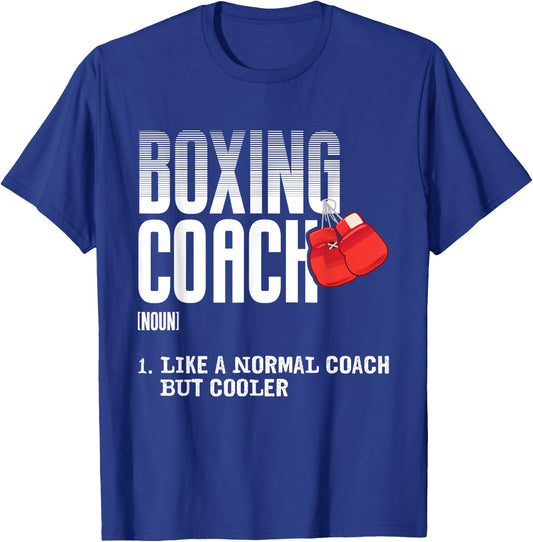 Boxing Coach Funny Sports Definition Trainers T-Shirt - T-Shirt | Royal