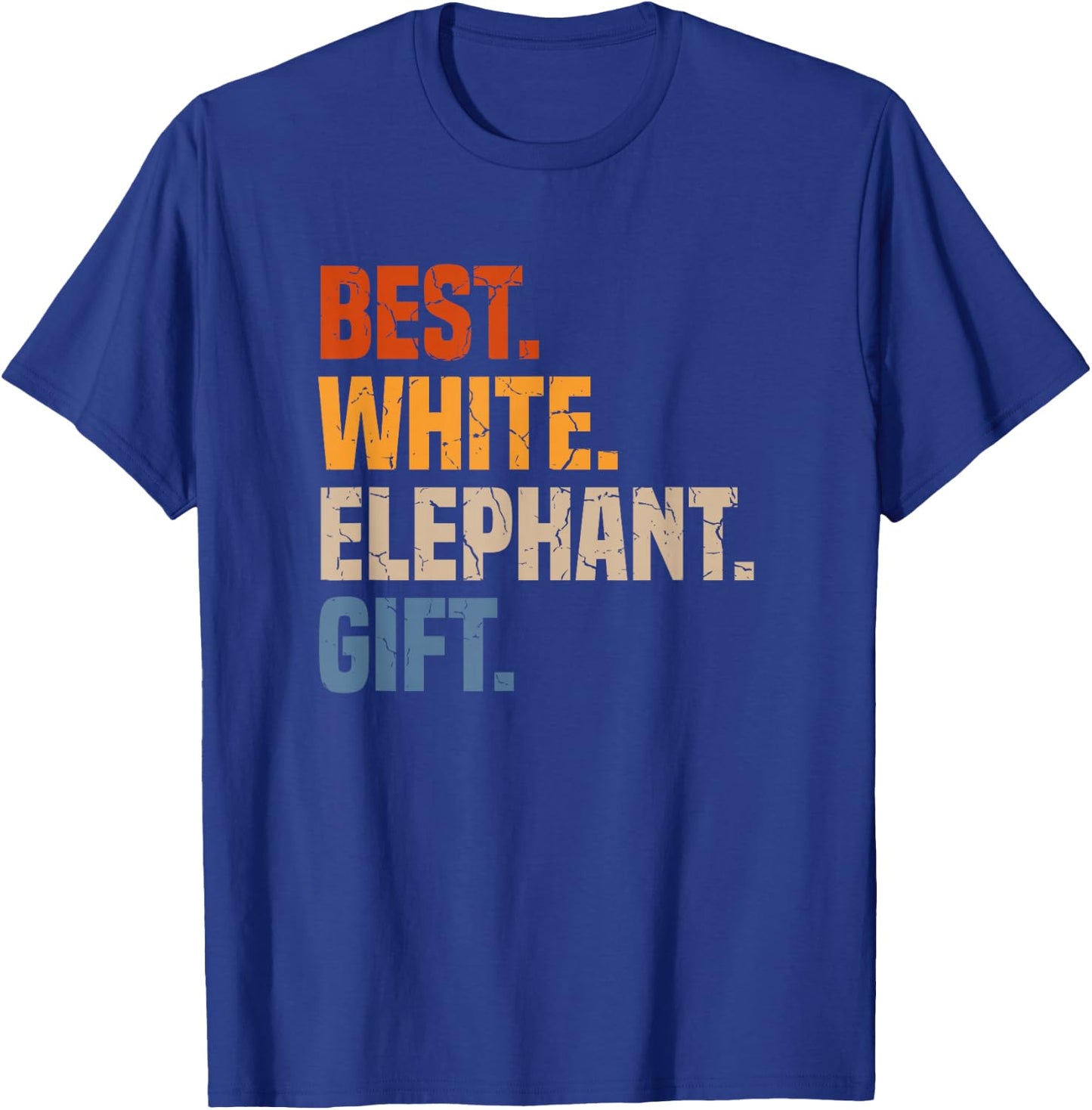 Retro Best White Elephant Gift White Elephant Gift Exchange T-Shirt - T-Shirt | Royal