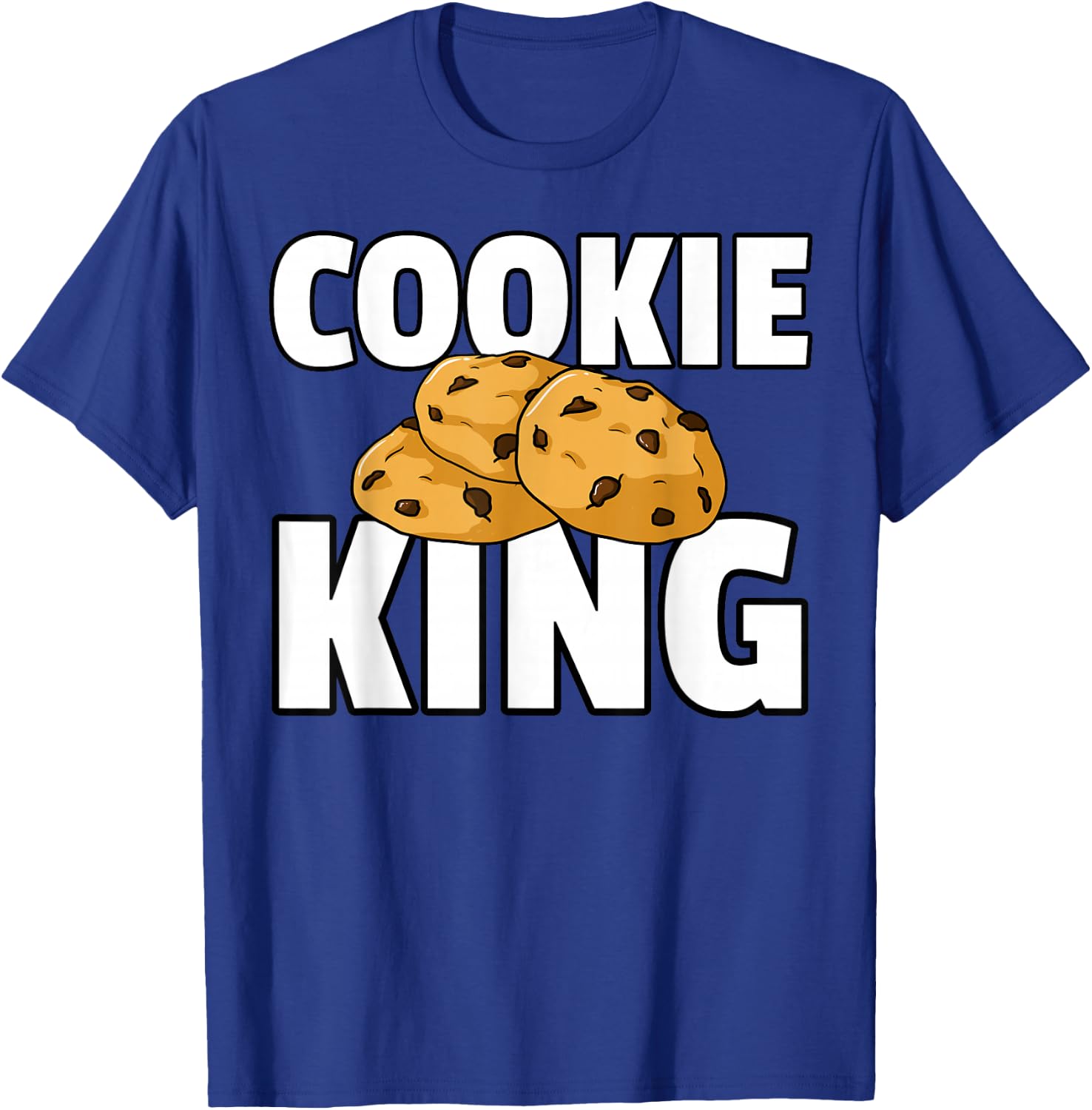 Cookie King Gift Chocolate Chip Dealer T-Shirt - T-Shirt | Royal