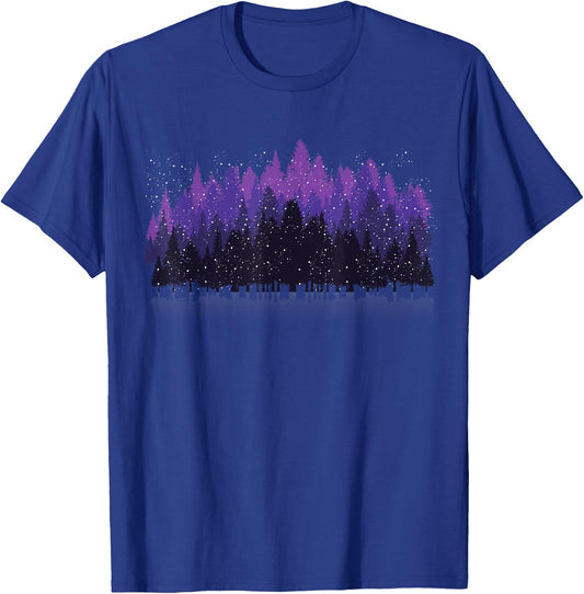 Trees Wildlife Nature Outdoor Forest T-Shirt - T-Shirt | Royal