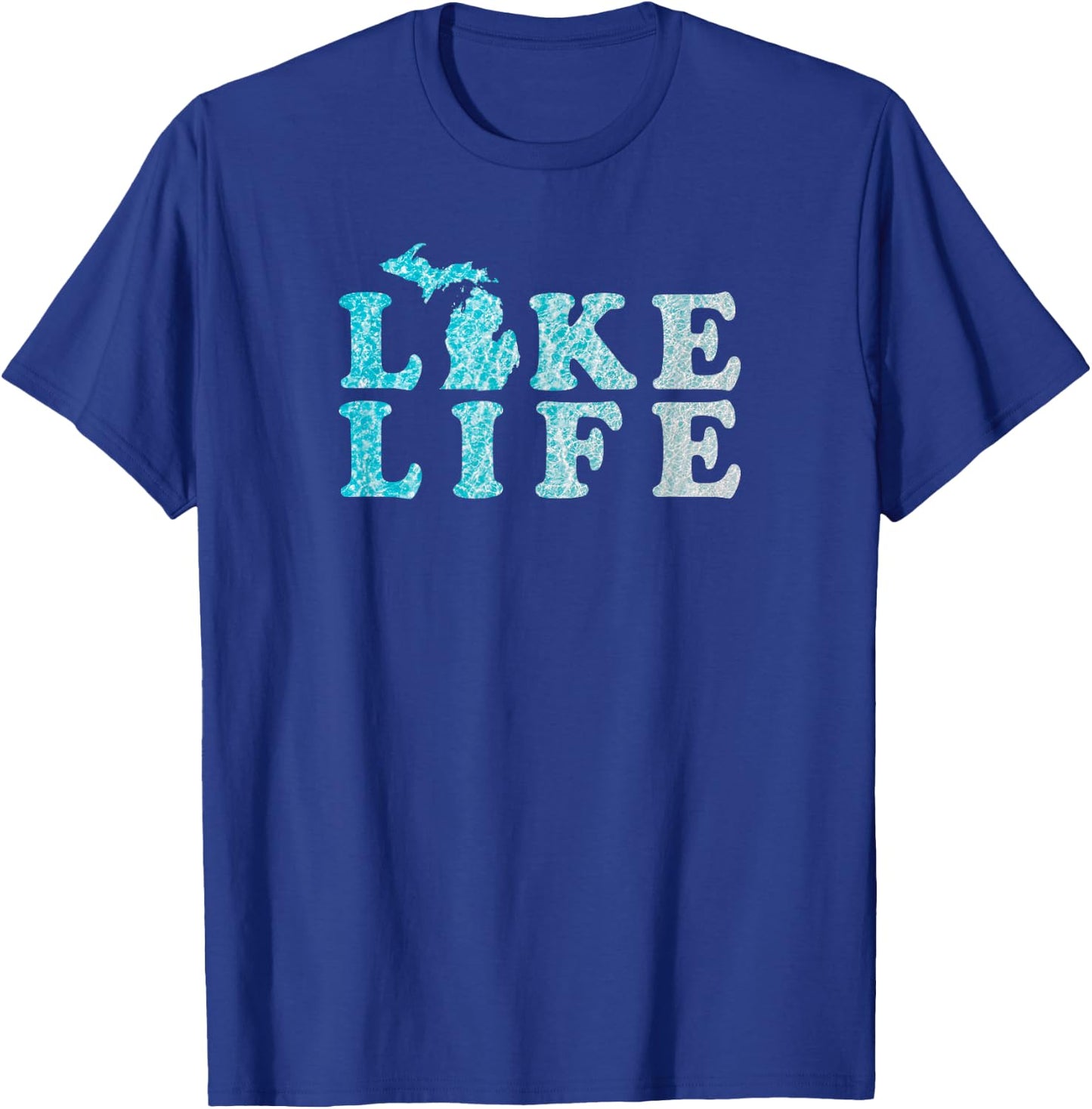 Michigan Lake Life in the Great Lakes T-Shirt - T-Shirt | Royal