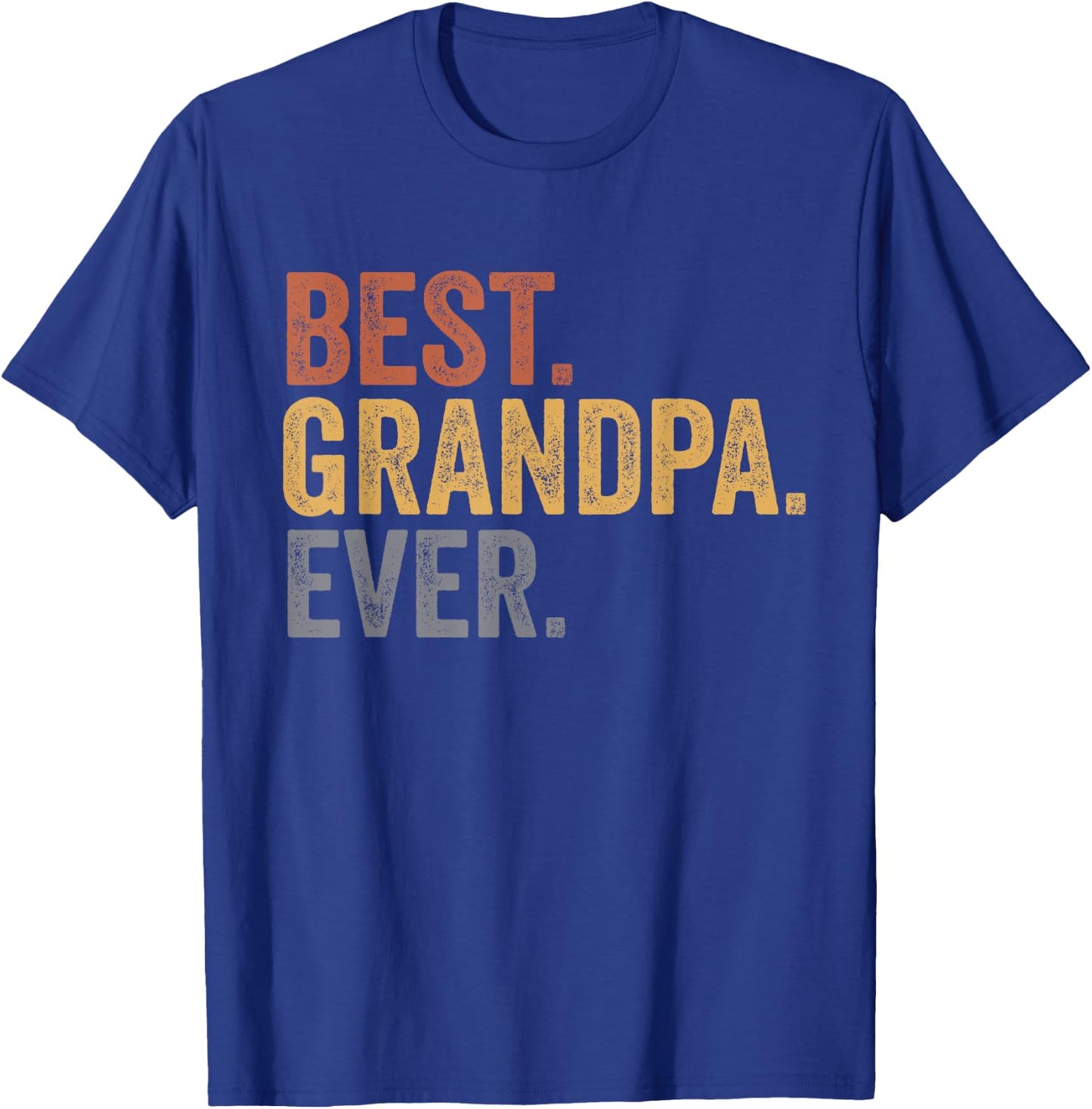 Best Grandpa Ever Gifts From Grandkids Grandpa Father's Day T-Shirt - T-Shirt | Royal