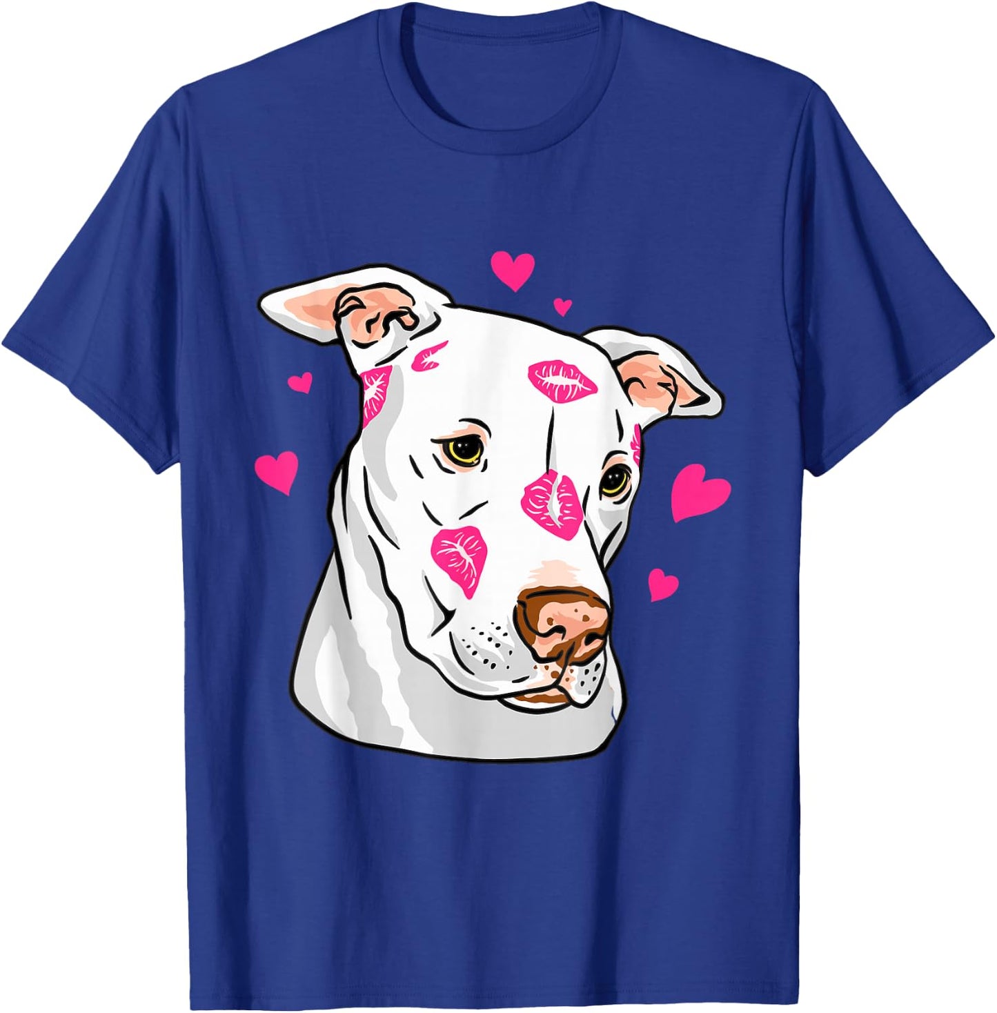 Pitbull Love Design Pitbull Moms Dads T-Shirt - T-Shirt | Royal