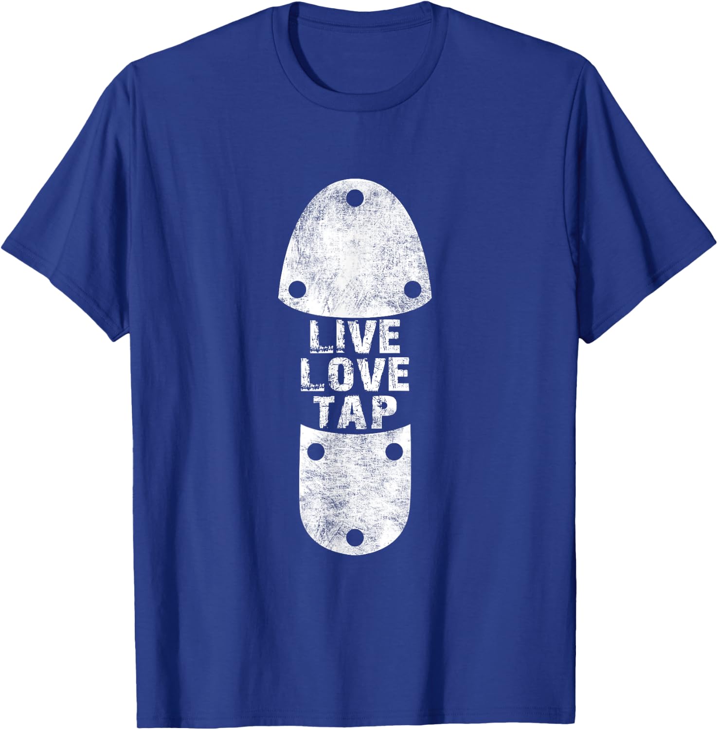 Tap Dances - Live Love Tap Distressed Gift Tap Dancers T-Shirt - T-Shirt | Royal