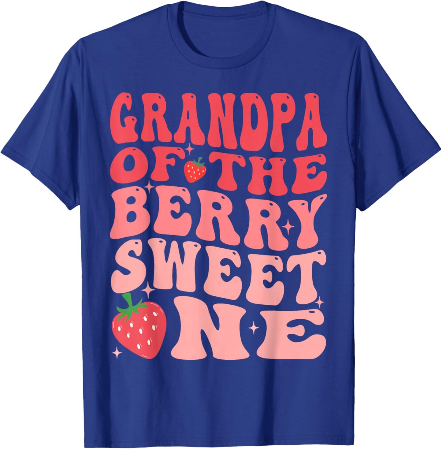 Grandpa Of The Berry Sweet One 1st Birthday Strawberry T-Shirt - T-Shirt | Royal