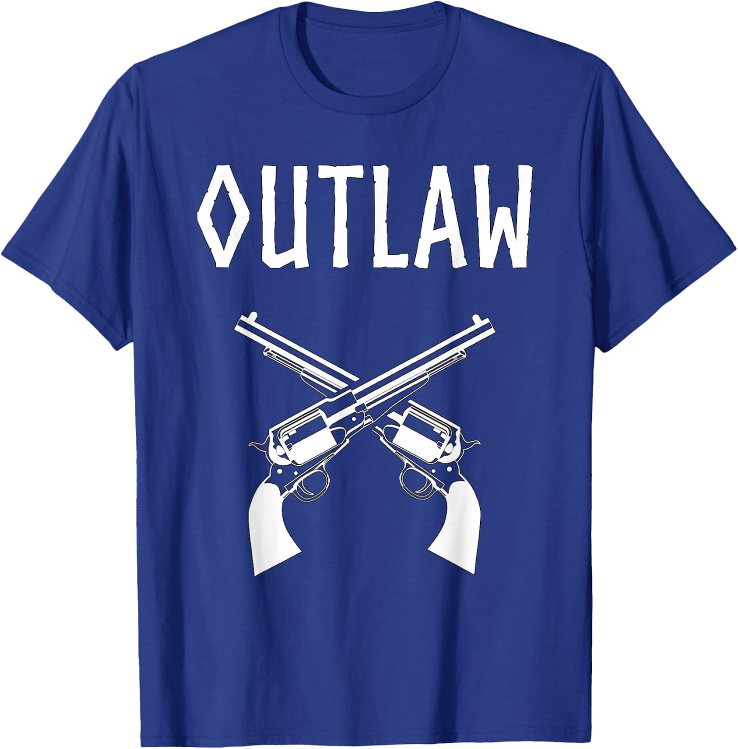 Outlaw Wild West Gunslinger T-Shirt - T-Shirt | Royal