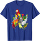 Parrot Herd - Macaw, Cockatoo, Grey Grey & Budgies T-Shirt - T-Shirt | Royal