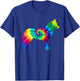 Husky Tie Dye Vintage Hippie Husky Mom Dad dog Lover T-Shirt - T-Shirt | Royal