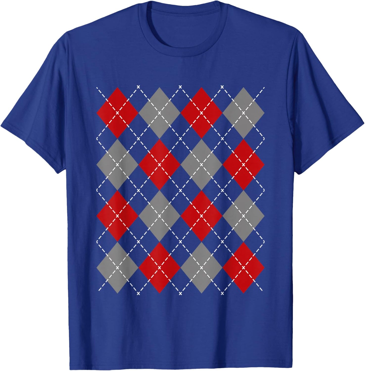 Argyle 1950s Sock Hop Women Men Vintage 50s Rockabilly 60s T-Shirt - T-Shirt | Royal