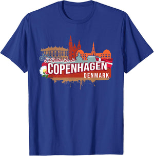 I'd Rather Be In Copenhagen Denmark Vintage Souvenir T-Shirt - T-Shirt | Royal