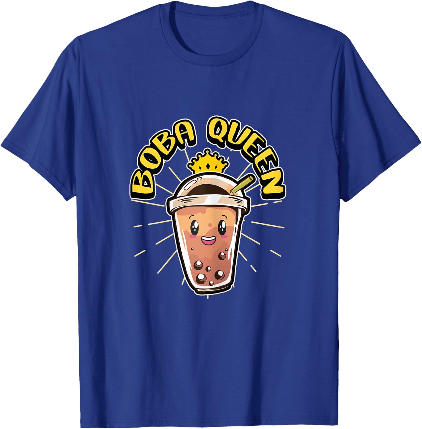 Boba Queen Kawaii Bubble Tea Lover Merchandise T-Shirt - T-Shirt | Royal