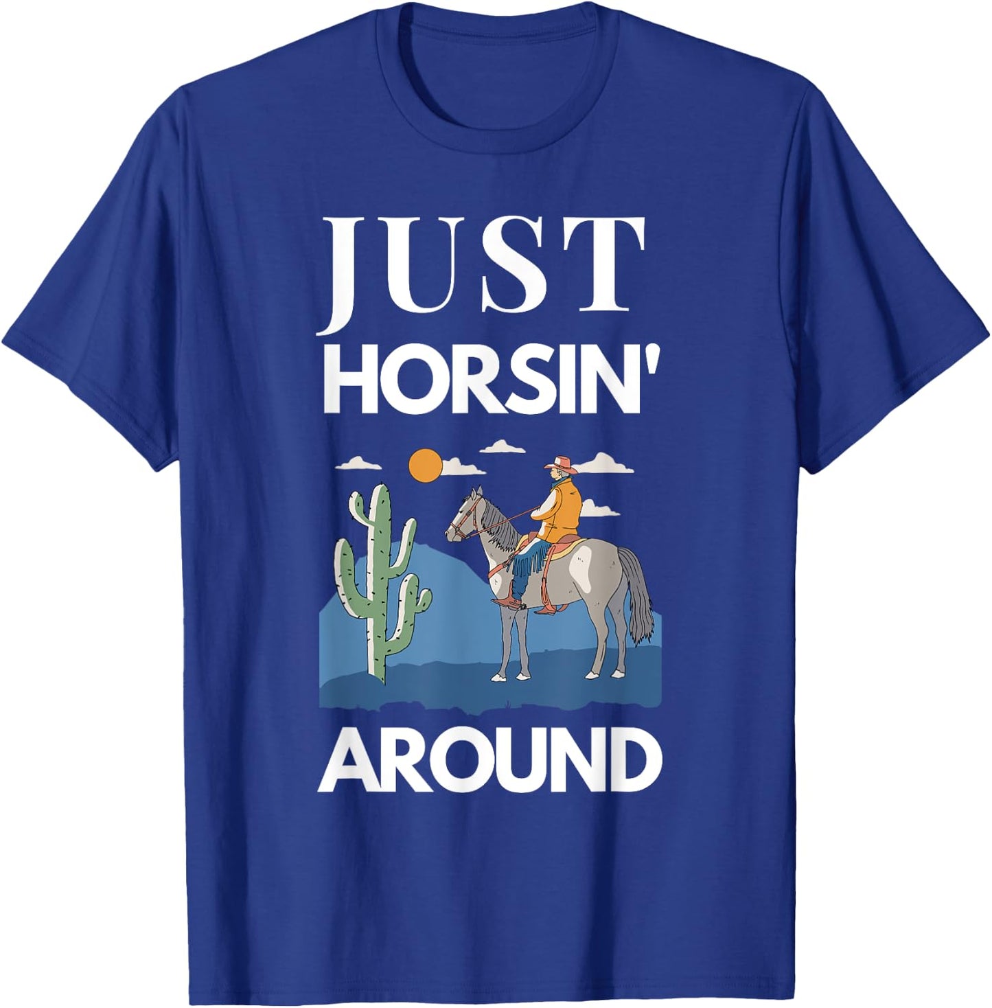 Hobby Horse Just horsin' around - Fun T-Shirt - T-Shirt | Royal