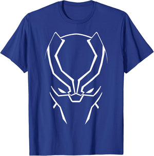 Marvel Avengers Black Panther Big Face T-Shirt - T-Shirt | Royal