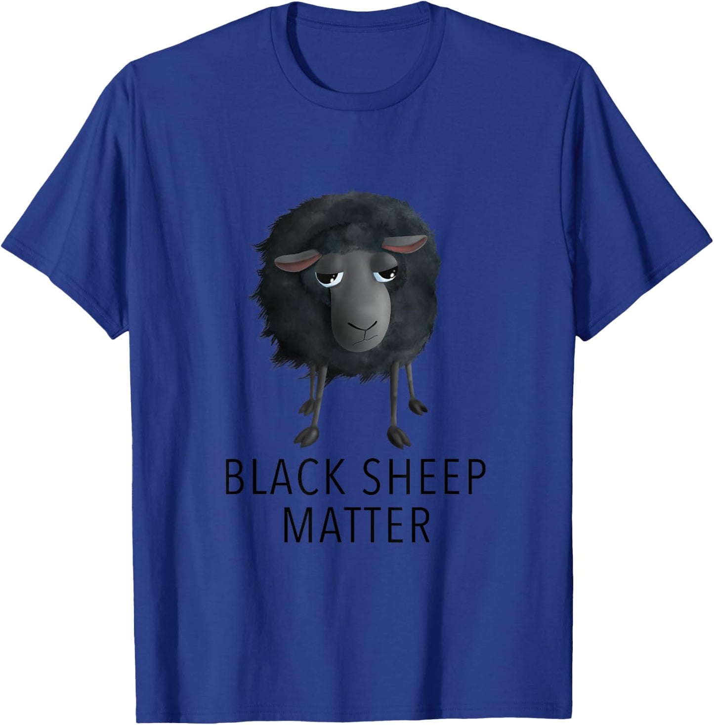 Sweet Sheep - Black Sheep Matter (D010-0908B) T-Shirt - T-Shirt | Royal