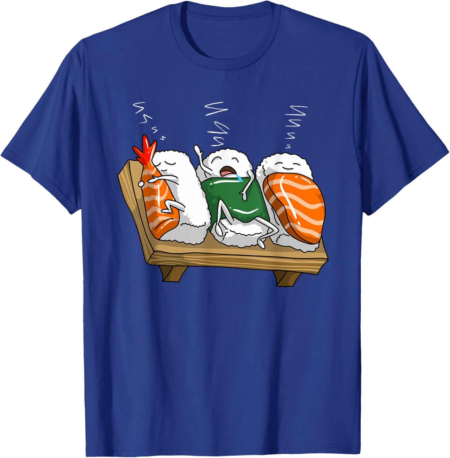 Funny Sleeping Sushi Roll Lover Party Cool Girl T-Shirt - T-Shirt | Royal