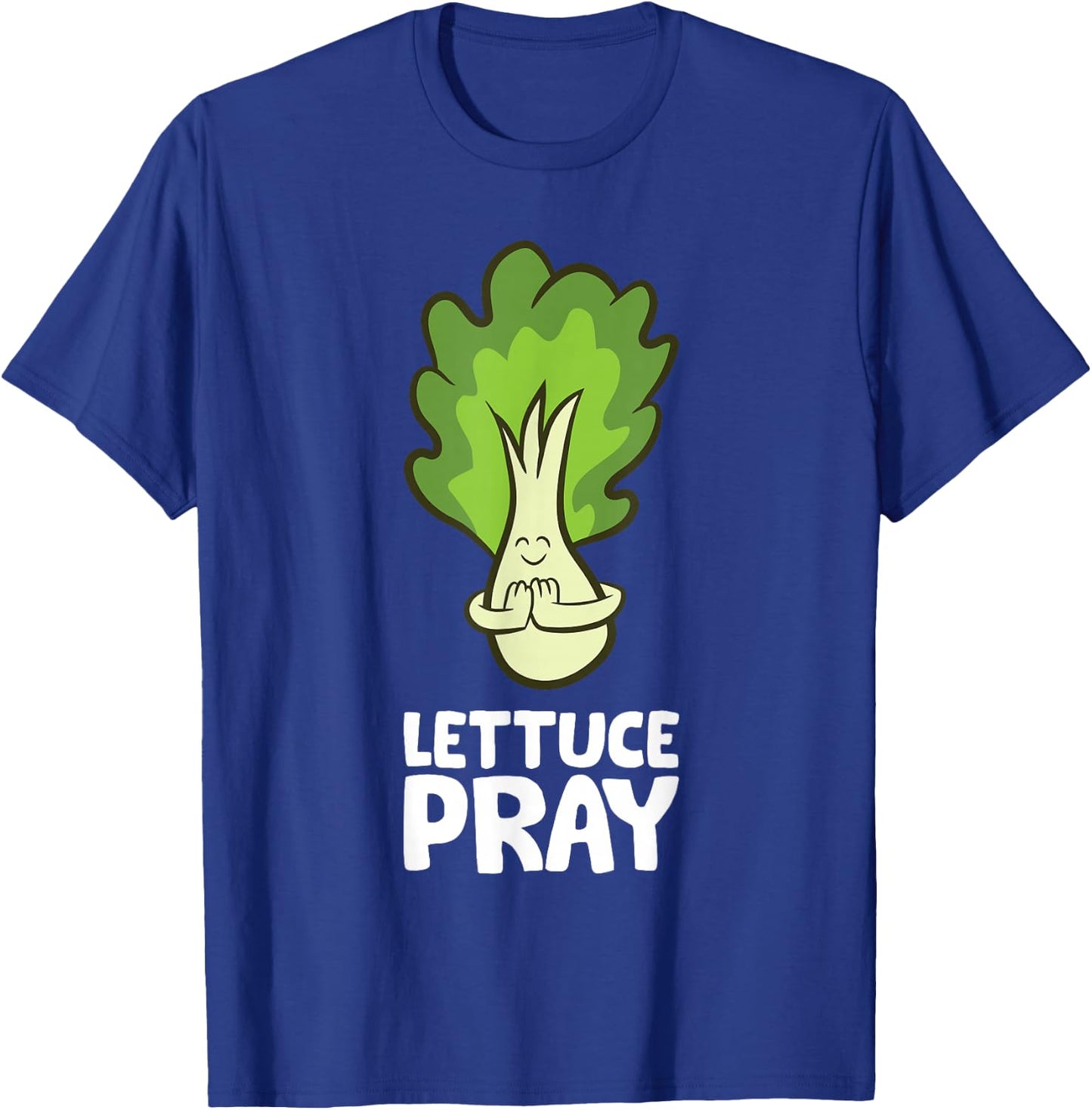 Lettuce Pray Christian Let's Pray Lettuce T-Shirt - T-Shirt | Royal