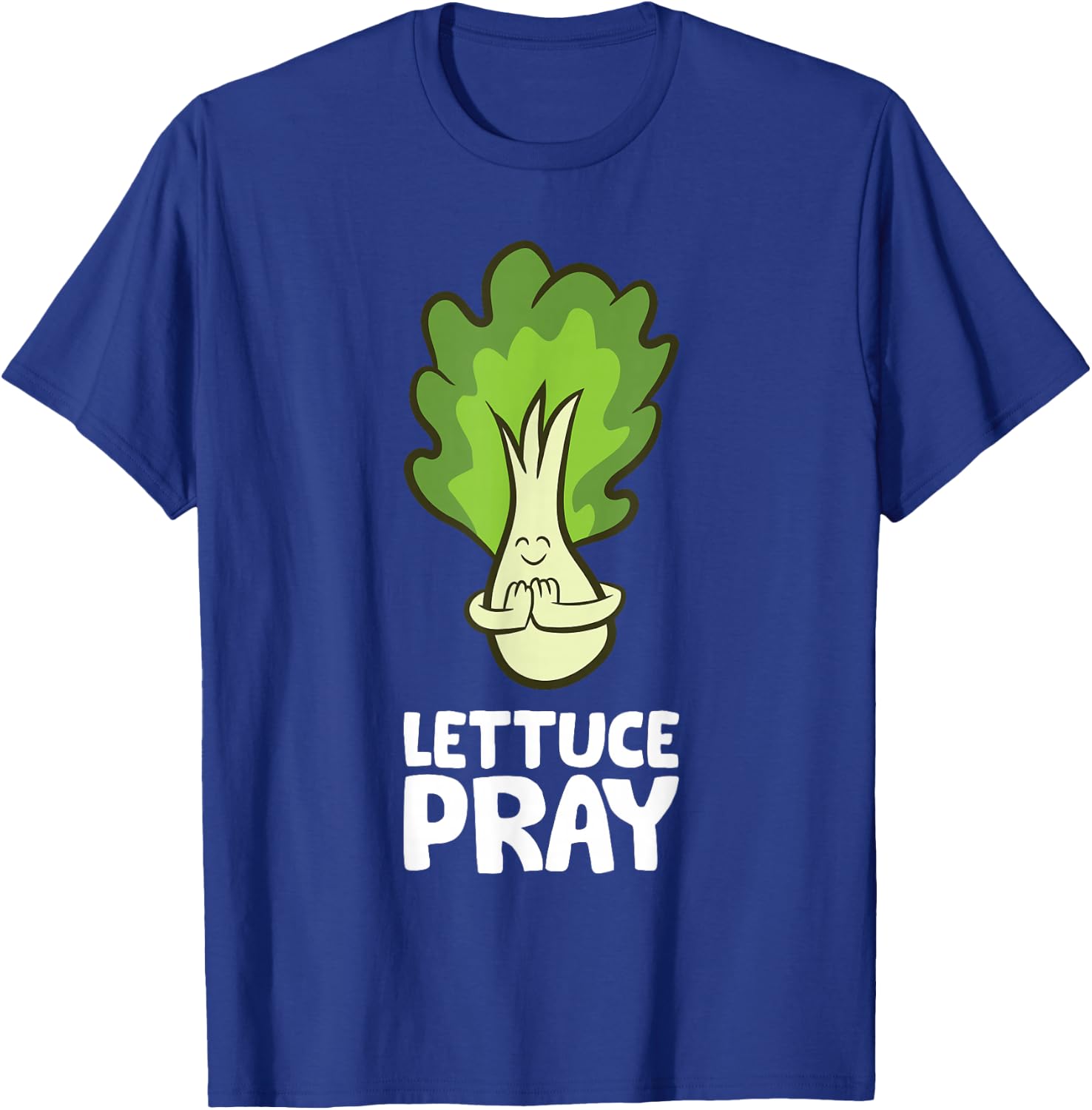 Lettuce Pray Christian Let's Pray Lettuce T-Shirt - T-Shirt | Royal