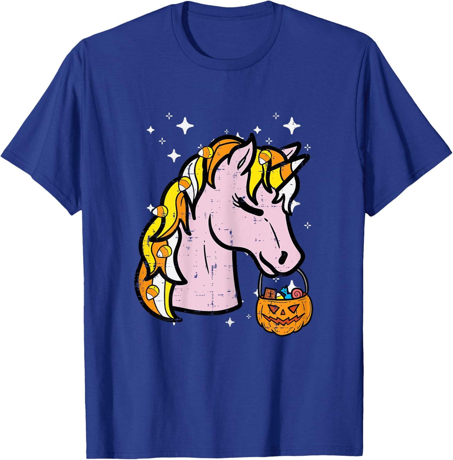 Halloween Unicorn Trick Or Treat Costume Girls Kids Youth T-Shirt - T-Shirt | Royal