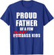 Funny Proud Father of a Few Smartass Kids NOT Dumbass Kids T-Shirt - T-Shirt | Royal