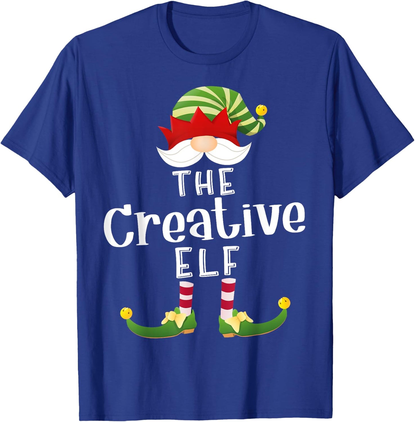 Creative Elf Group Christmas Funny Pajama Party T-Shirt - T-Shirt | Royal