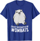 Easily Distracted By Wombats Cute Australian Animal Wombat T-Shirt - T-Shirt | Royal