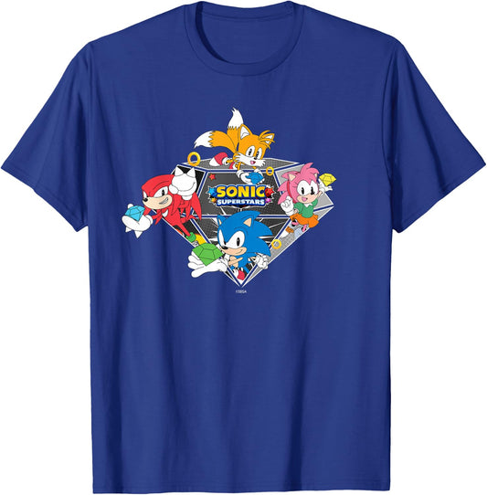 Sonic The Hedgehog, Sonic Superstars - Emerald Club T-Shirt - T-Shirt | Royal